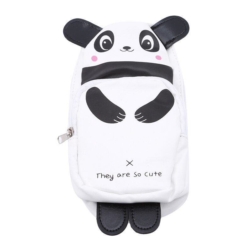 Cute Panda Large Capacity Pen Case Pen Box School Stationery Cosmetic Bag Geometry Pencil Bag Office Supplies: white panda