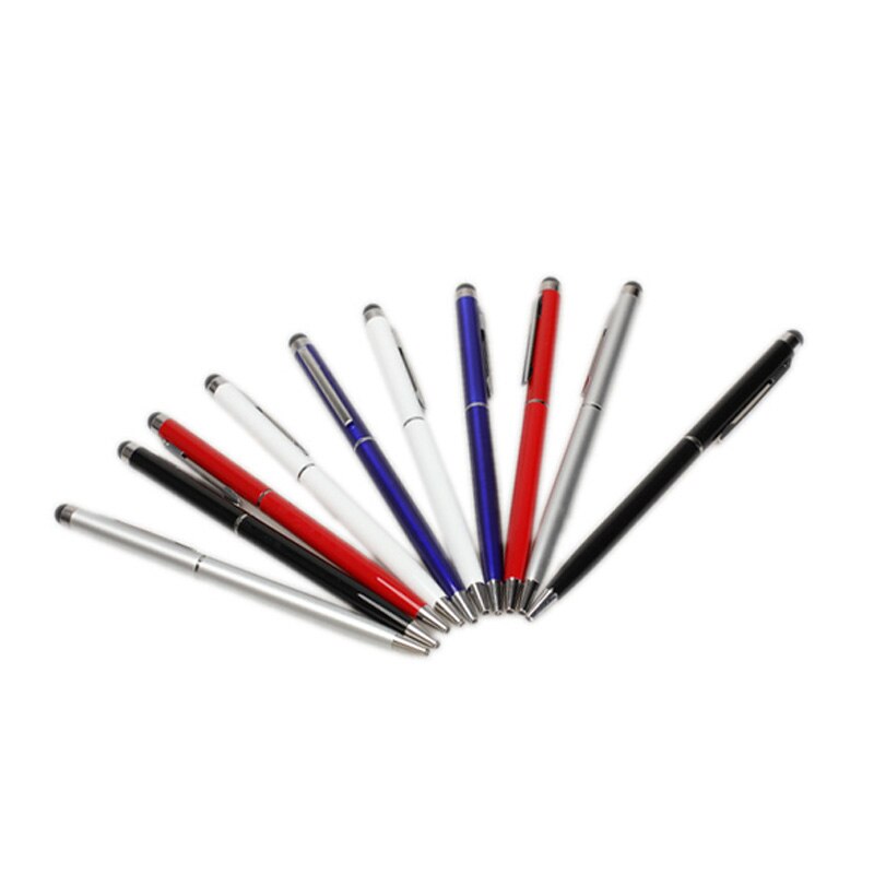 10Pcs 2 in 1 penna a sfera con inchiostro Gel stilo Touchscreen per iPhone 4 4s iPad SUB vendita