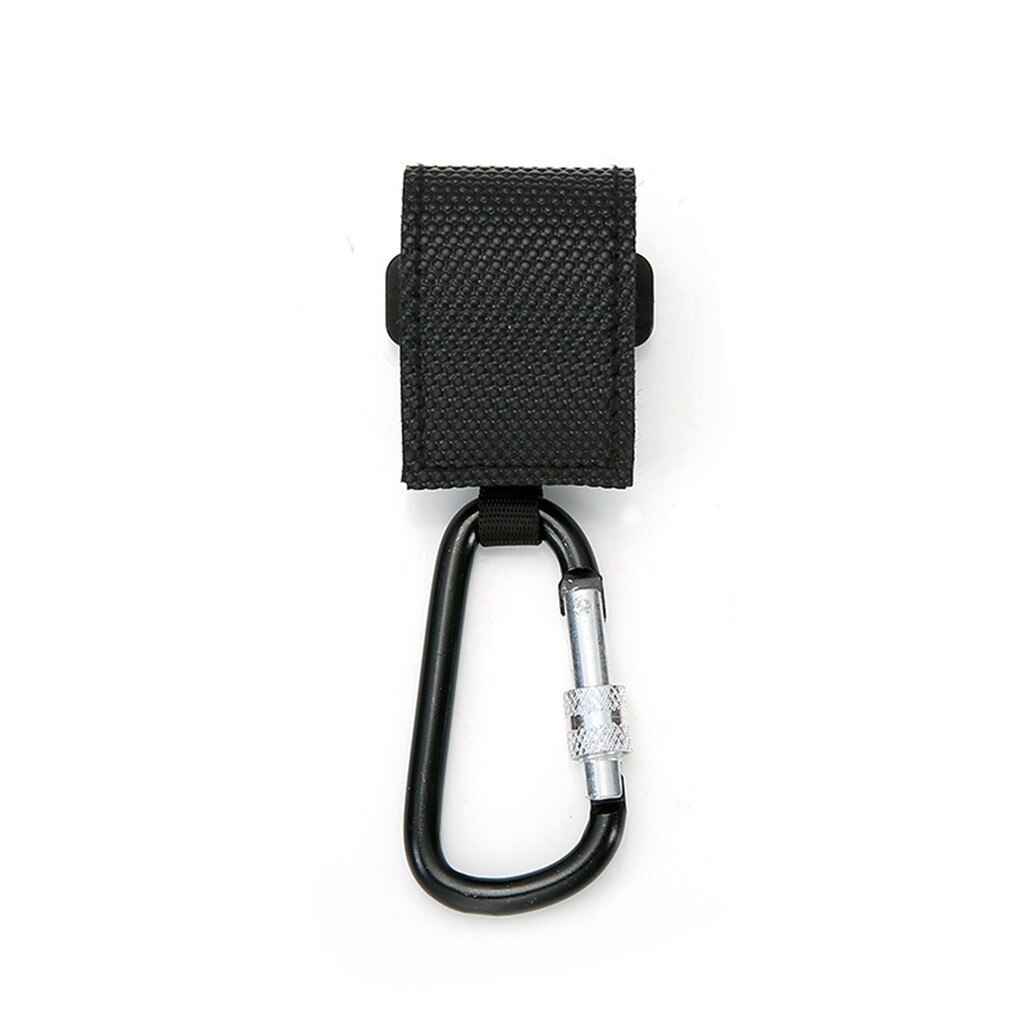 Karabiner Klettern Verschluss Clip Haken Aufhänger Baby Kinderwagen Kinderwagen Clip Haken Buggy Kinderwagen freundlicher Windel Tasche Aufhänger Sicher molle Träger: Schwarz