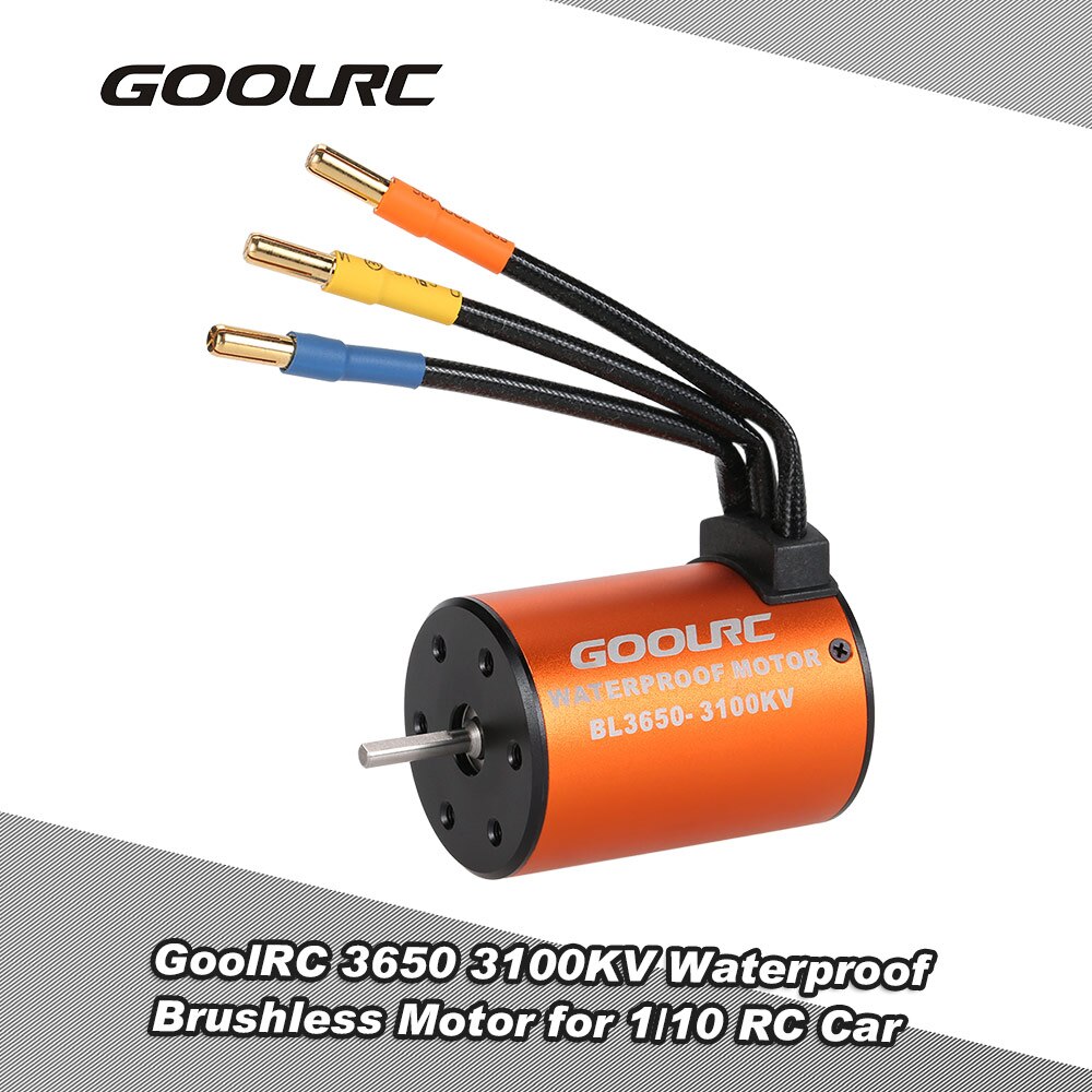 GoolRC Moteur RC Car 1:10 Parts 3650 3660 F540 3500KV 3100KV 3300KV 3800KV 3900KV 4300KV 4370KV Brushless Motor 45A 60A ESC: 3100KV Motor