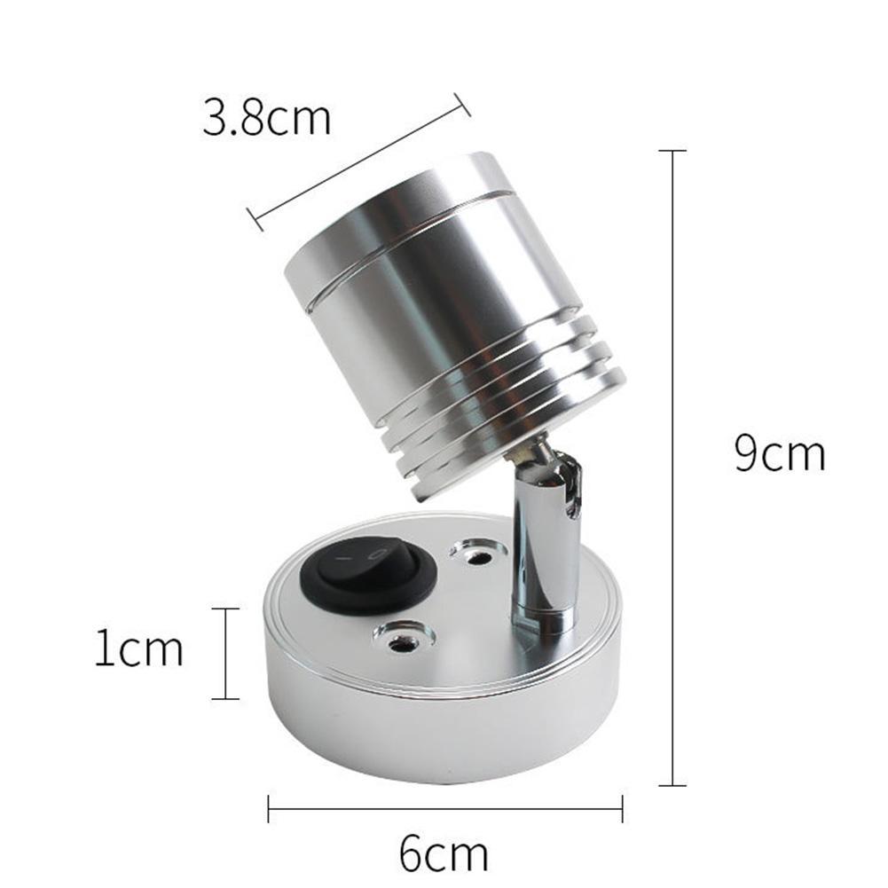 LED Reading Light DC 12V RV Boat LED Light Wall Lamp Camper Van Caravan Boat Interior Spot Light Cabin Bedside Night Light