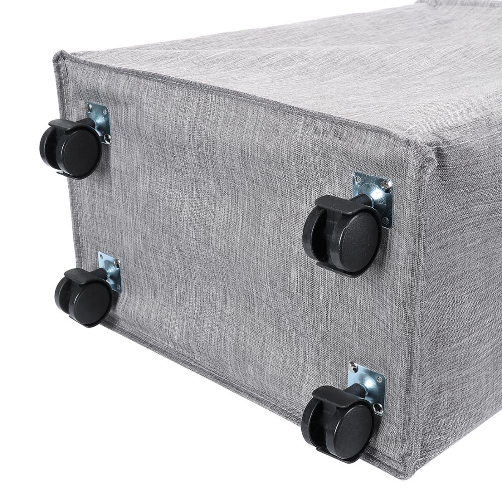 1PC Waterproof Rolling Laundry Hamper Laundry Baskets Collapsible Clothes Toys Basket Organizer with Mesh Cover Wheels