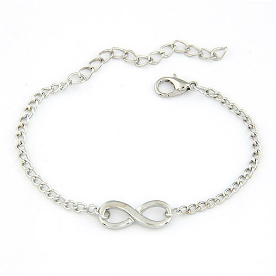 Diomedes Vrouwen Mannen Handgemaakte Charm 8 Vorm Sieraden Infinity Armband Populaire Casual Armband #0217: B