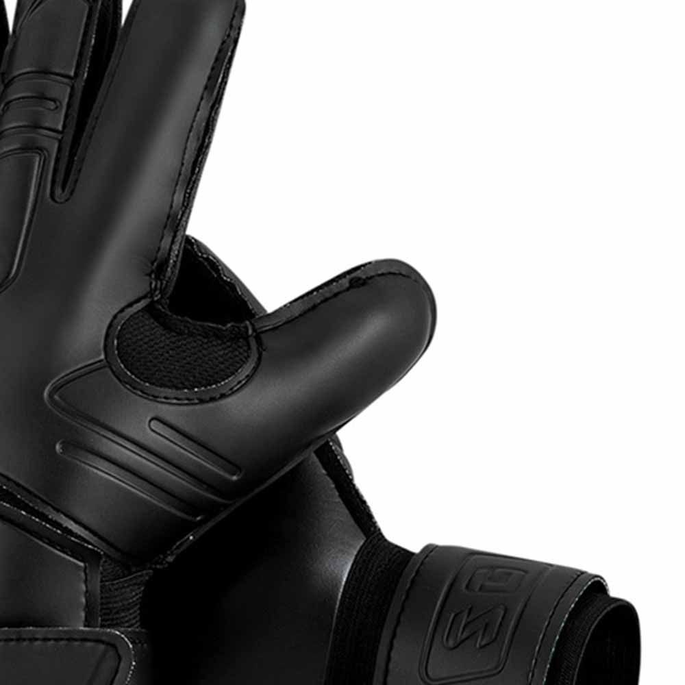 Fingerskydd målvaktshandskar slitstarka svarta latex fotbollshandskar slitstarka handskydd fotbollsmålvaktshandskar