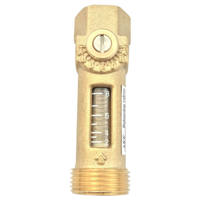 G3/4 Male x G1/2 Female Mechanical Flow Meter Reading 2-8L/Min USC-MS21TA Spring Flowmeter Brass Flow Reader Balancing Valve