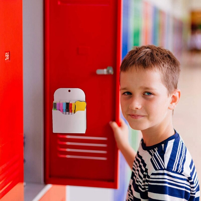 3 Pack Magnetic File Holder, Large Size Refrigerator Storage Pocket for Class Whiteboard, Office, Refrigerator, Locker