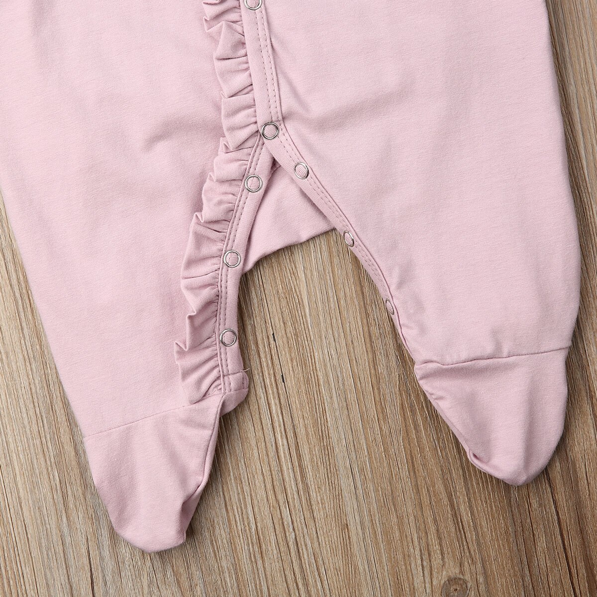 Newborn Baby Boy Girl Autumn Clothes Long Sleeve Romper Headband Sleepwear Pyjamas Babygrows