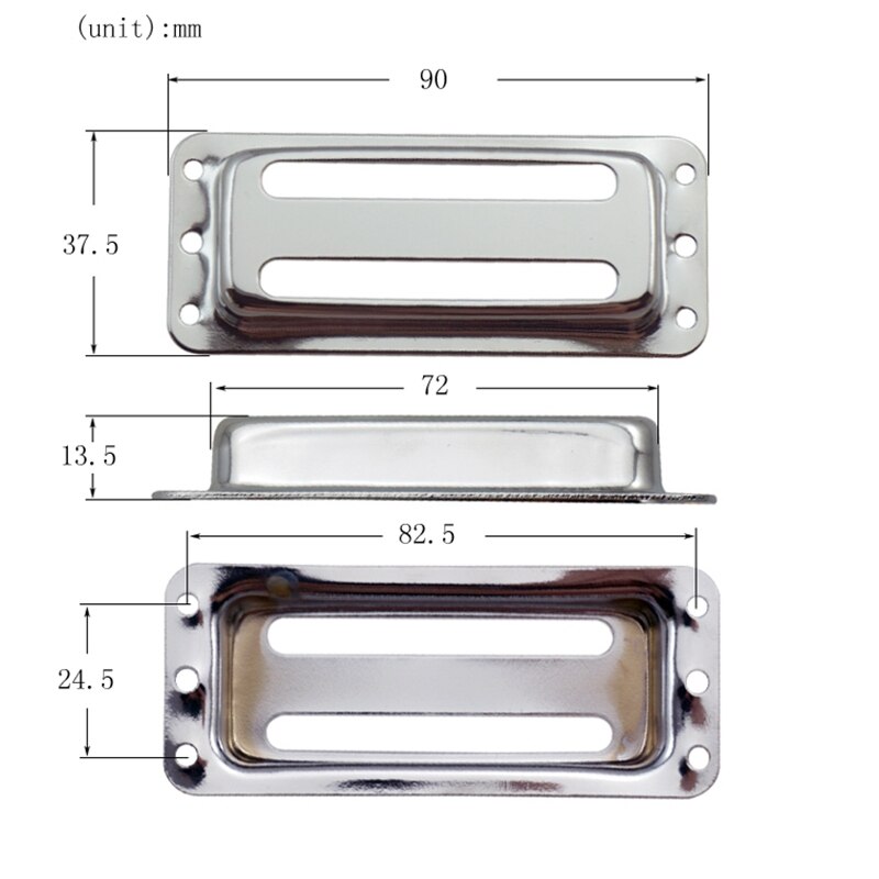 2 Stuks Metalen Pickups Dubbele Coil Bridge Neck Humbucker Pickups Voor Elektrische Gitaar Accessoires