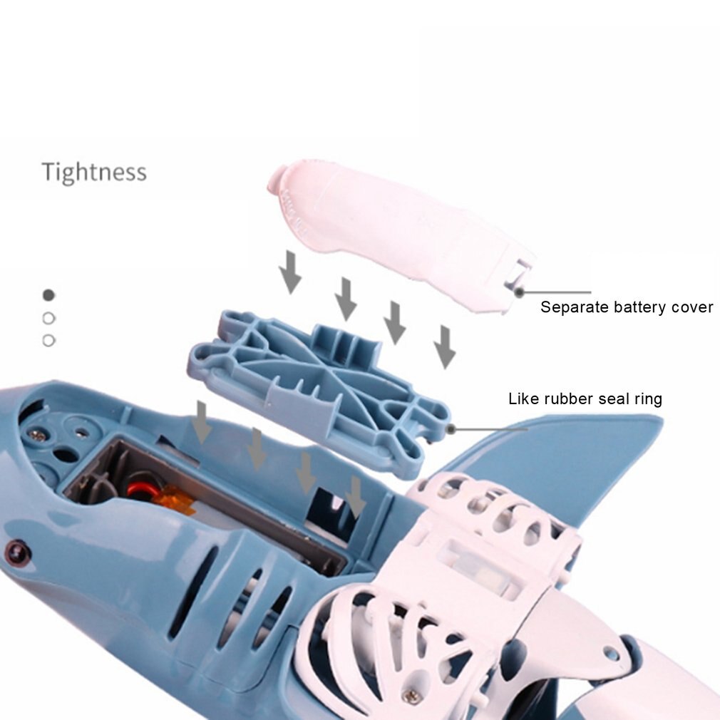 Mini RC sous-marin 2.4G à distance petits requins télécommande jouet avec câble Usb électrique poisson jouet grand pour enfants enfants
