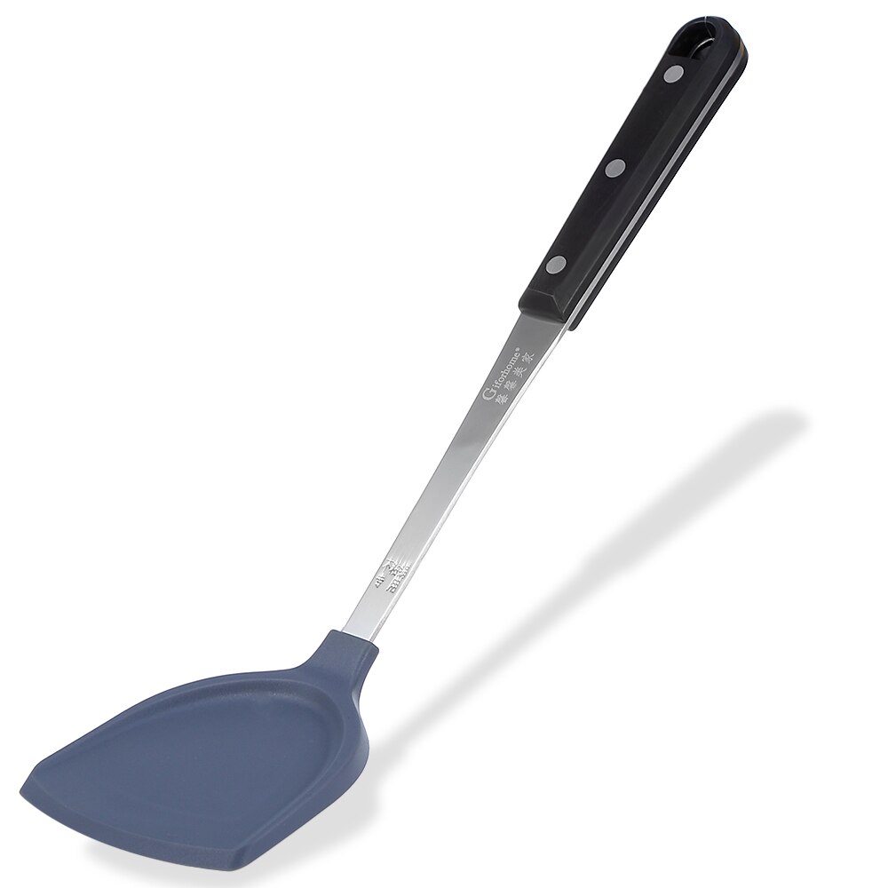 Siliver Stainless Steel Turners Giforhome Heat Resistant Silicone Nonstick Turners Cooking Utensils Kitchen Tools