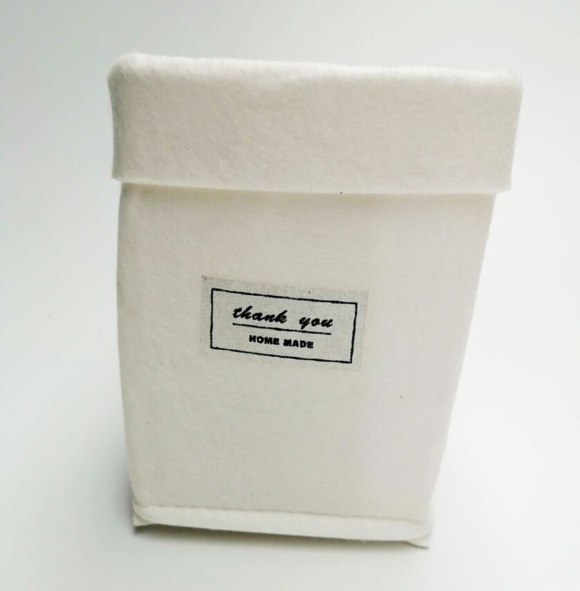 De almacenamiento de escritorio de la planta crece la bolsa a casa decoración Flor de escritorio cesta carnosa sentí Pot espesar jardín suministros jardinería Macetas: white