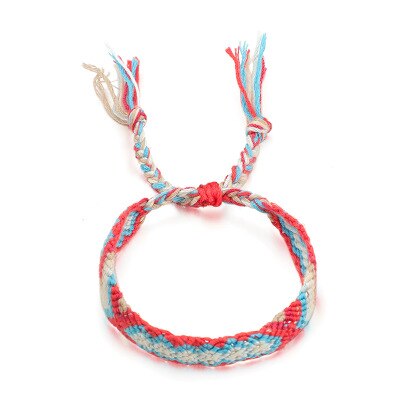 Bracelet d'amitié tressé coloré pour hommes et femmes, chaîne brésilienne en coton, cordon Hippie Surf, bijoux bohème: 4