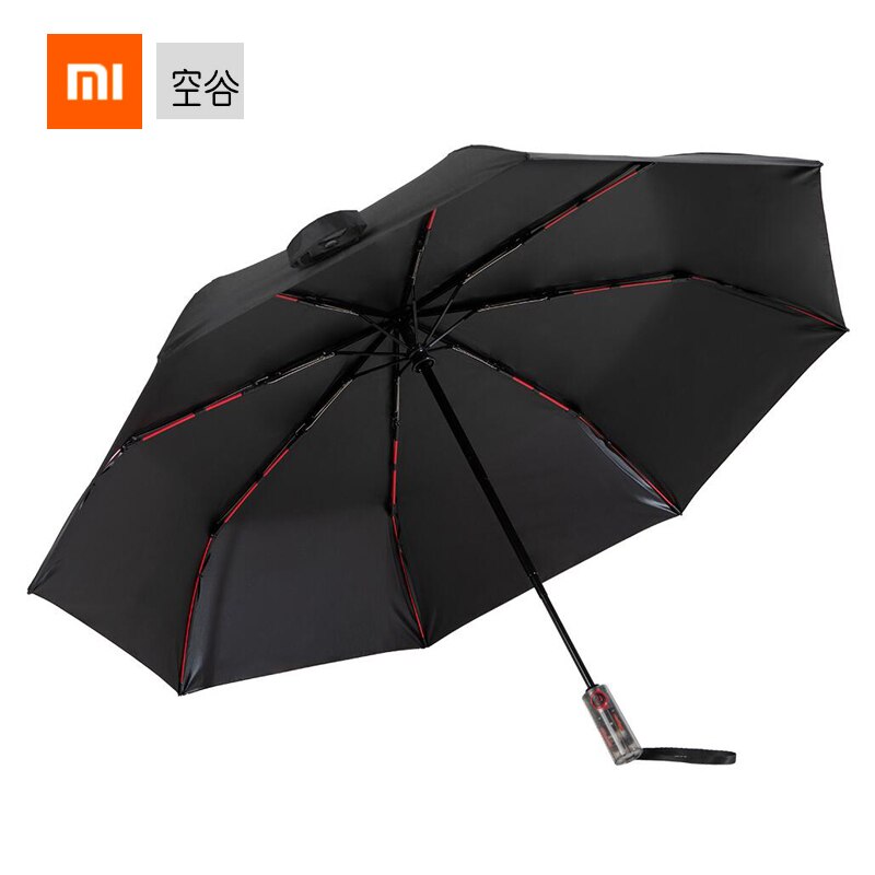 Xiaomi Konggu Transparante Mechanische Anti-Rebound Automatische Paraplu Heldere Handvat Rood Glasvezel Paraplu Bot Winddicht Mannen
