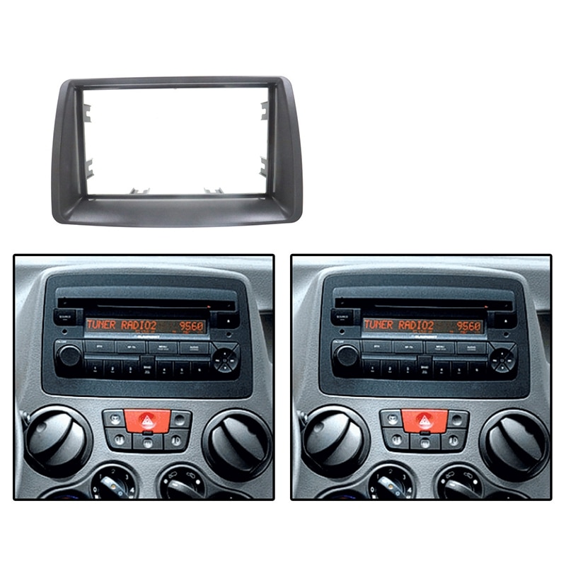 2 Din Fascia para FIAT Panda 2003 Radio Estéreo Panel Dash montaje instalación ajuste Kit marco placa bisel