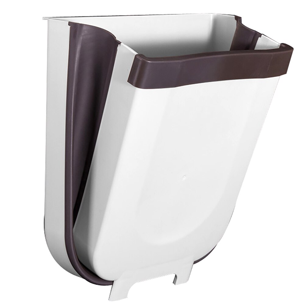Kitchen Cabinet Garbage Door Hanging Can Wall Mounted Trash Bin Car Room Toilet Waste Storage Folding Trash Can