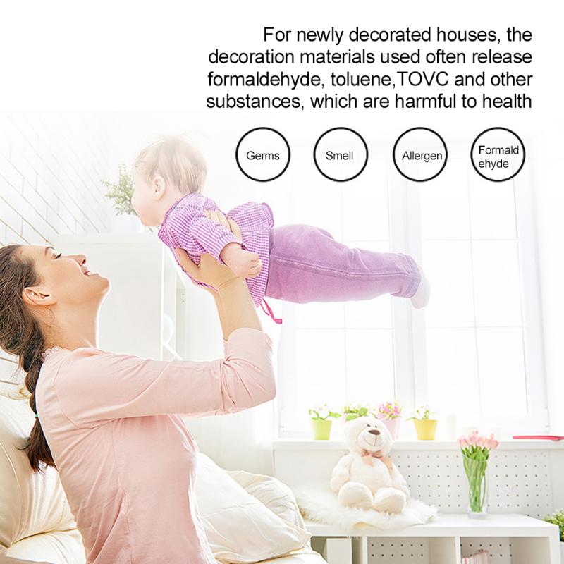 Desodorante de formaldehído inteligente para el hogar, máquina de ozono casero de material ABS, dispositivo desodorante para cocina, purificador de aire electrónico