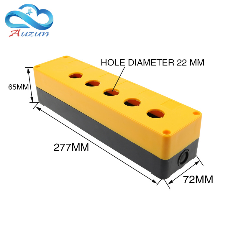 BX5 button box five-hole button switch control box 22mm light box emergency switch button box.