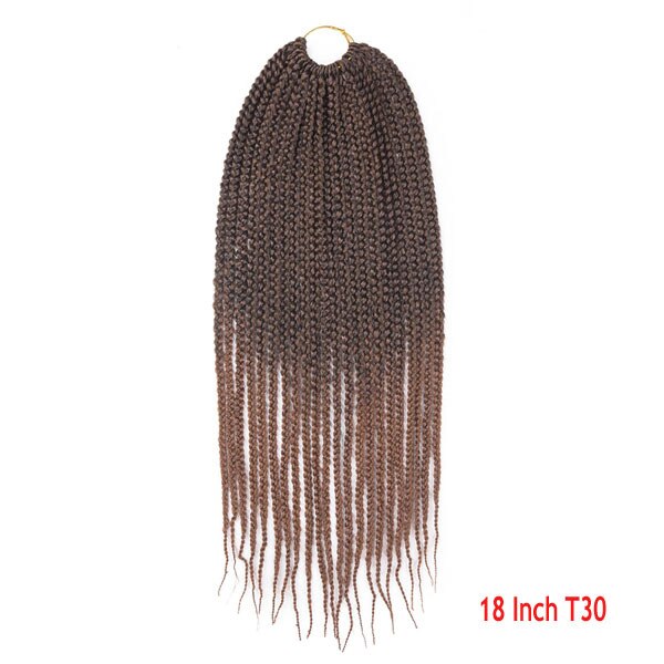 Ombre Crochet Hair Box Braids Synthetic Long Rainbow Pink Braiding Hair 22Strands Crochet Hair for African Braids: 9