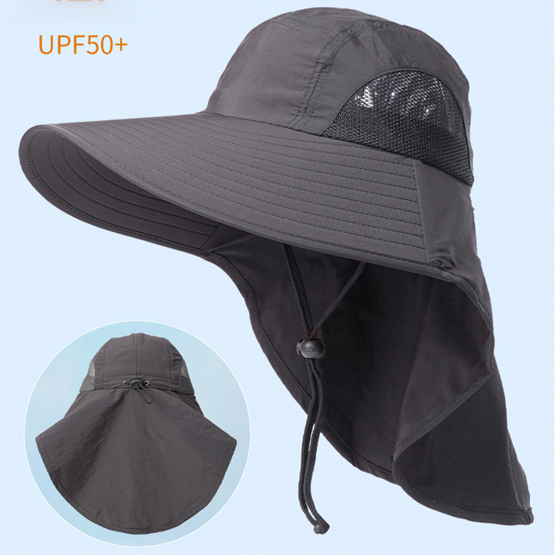 Wide Brim Baseball Hats for Women and Men Sun Cooling Neck Guard Safari Cap for Hiking Fishing Outdoor Hat with Flap