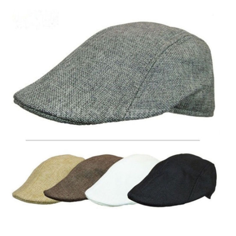 Gorra de hiedra de pico de pato para hombre y mujer, gorro plano para conducir, Golf, Newsboy, EE. UU.