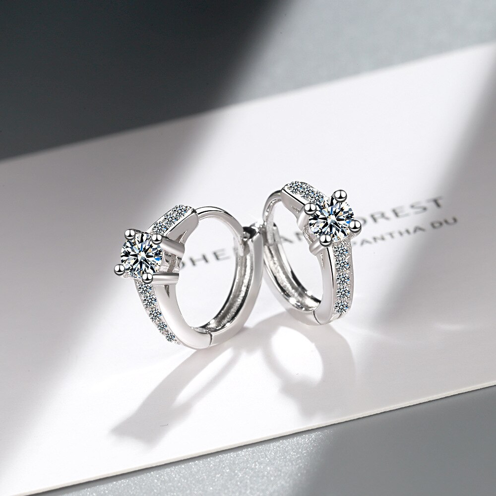 925 prata esterlina hypoallergenic redondo brinco do parafuso prisioneiro para mulheres meninas presente jóias de casamento brincos bijoux pendientes eh833