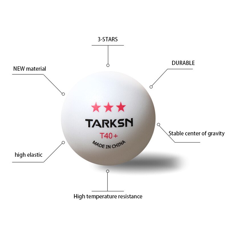 Pelotas de Ping pong profesionales T40 + ABS 100g, pelotas de entrenamiento avanzado para aficionados, paquete de 3, 50/2,75 piezas