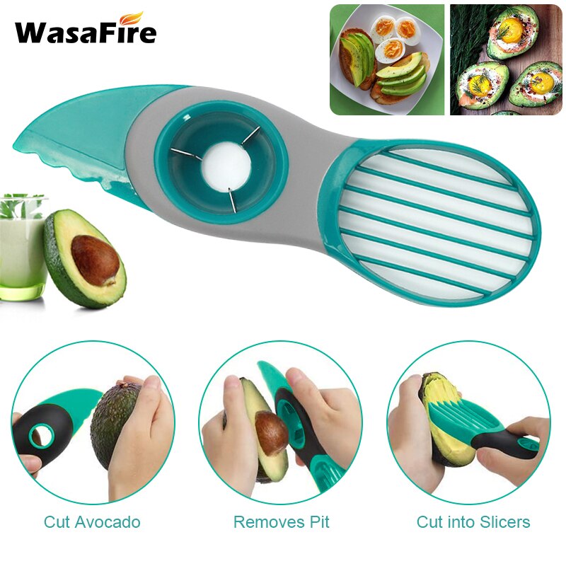 3 in 1 avocado snijder schilmesje multifunctionele fruitsnijder plastic mes schilmesje schep scheidingsgereedschap