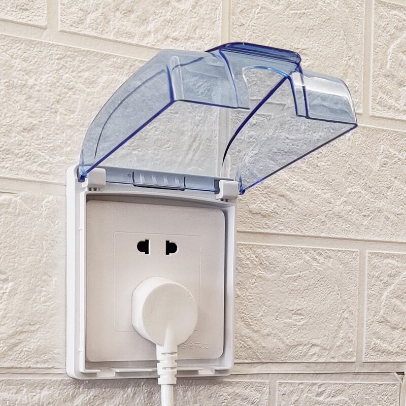 Plastic Wall Switch Waterproof Cover Box 86Type Wall Light Panel Socket Flip Cap