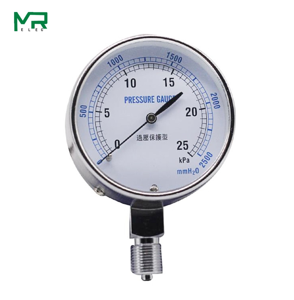 Ye75 membran trykmåler 0-60 kpa gasmåler overtryksbeskyttet mikrotryksmåler kpa meter