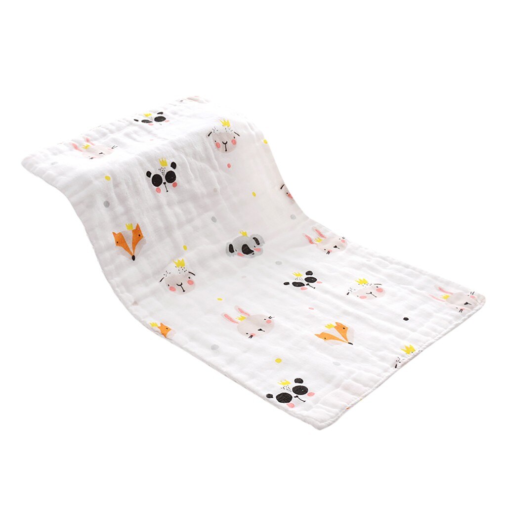 neugeboren Baby Karikatur Drucken Wasser waschen Baumwolle Gesicht waschen Handtuch Speichel Handtuch Musselin wickeln neugeboren Baby Bettwäsche Decken: H