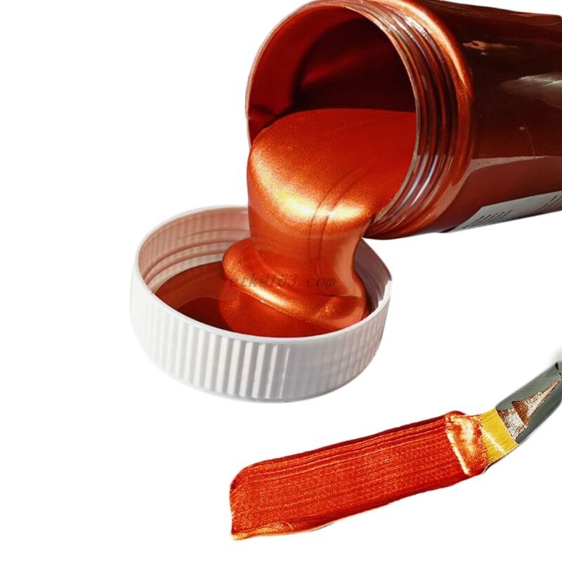 100ml akrylpigment metallisk maling tegning kunst diy håndlaget malerverktøy skoleartikler: Rød