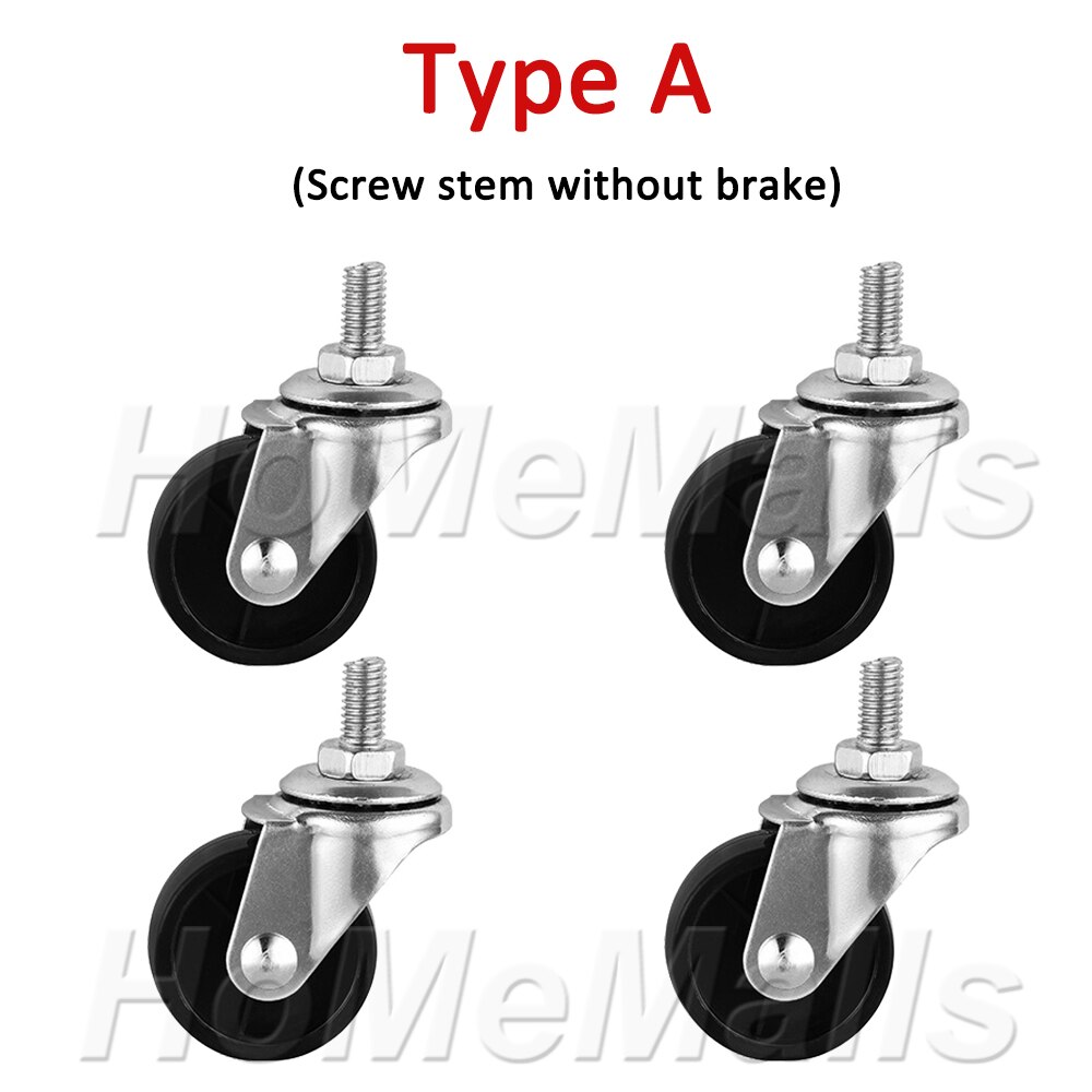 FURLOU Heavy Castor Wheels-Plate Caster Wheels,Swivel Castor With
