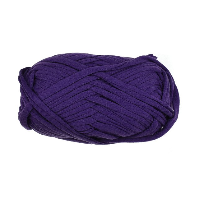 100 g/stks 30M Breien Dikke Draad Gehaakte Doek Garen breien crochetting draad DIY Tas Handtas Tapijt Kussen Katoenen Doek: Deep purple