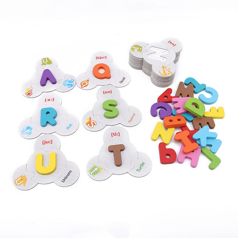 Kinderen Grote Matching Puzzel Games Vroeg Leren Card Nummers/Letters Puzzel Speelgoed Voor Kinderen Educatief Speelgoed: Default Title
