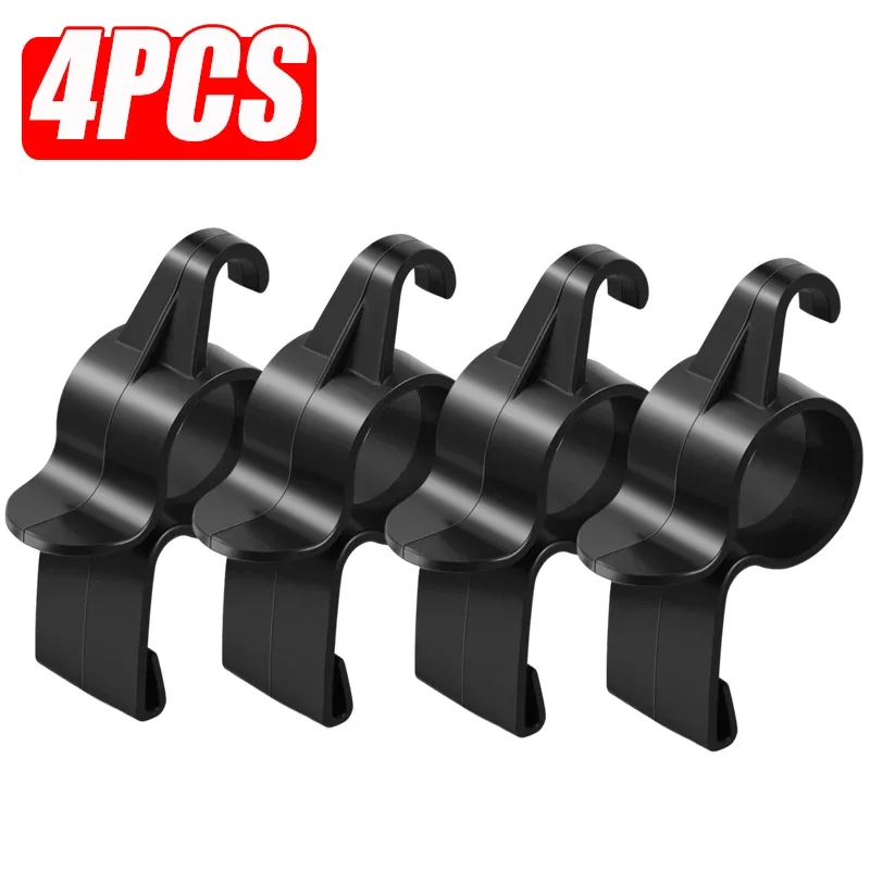 1-4 pezzi portaombrelli per auto universale portaombrelli per bagagliaio organizzatore di immagazzinaggio gancio di montaggio mini supporti per grucce accessori interni auto: marrone