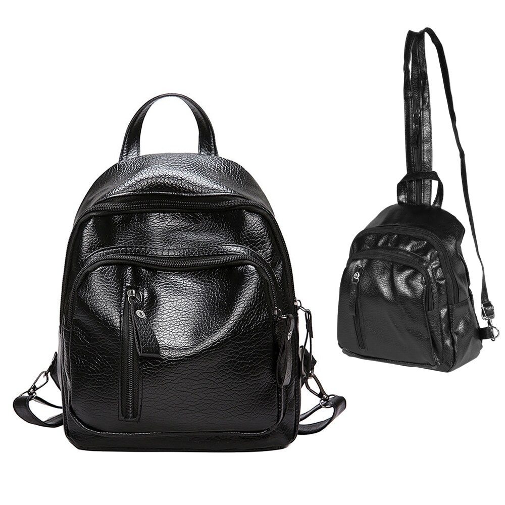 Mulheres mochila de viagem moda couro do plutônio zíper senhora schoolbag anti roubo pacote feminino tote mochilas à prova dwaterproof água bolsa de ombro: E767663