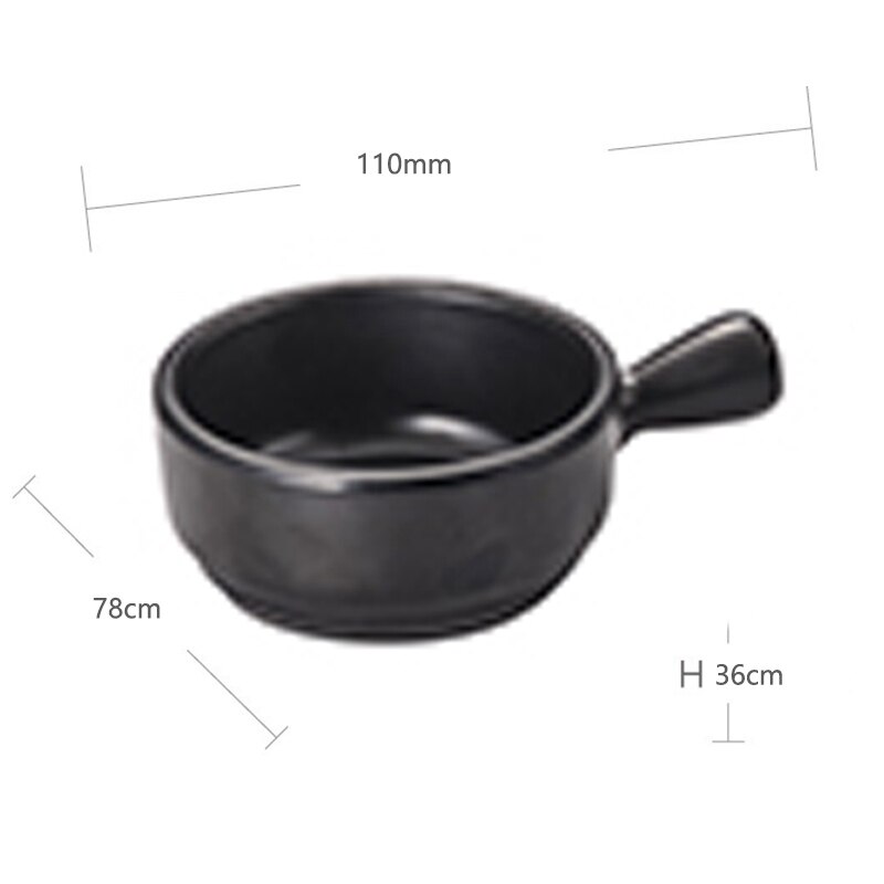 Imitation Porcelain Handle Pot Tableware Pot Spaghetti Pot Soup Pot Handle Pot Mother and Child Pot