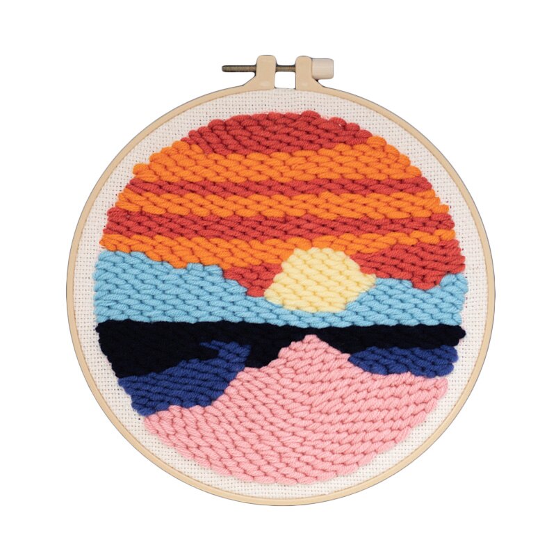 Rosyjski podking haftowany materiał pakiet dziurkacz igła hafty obręcze wełna tkactwo zestaw DIY haftowane: Style4