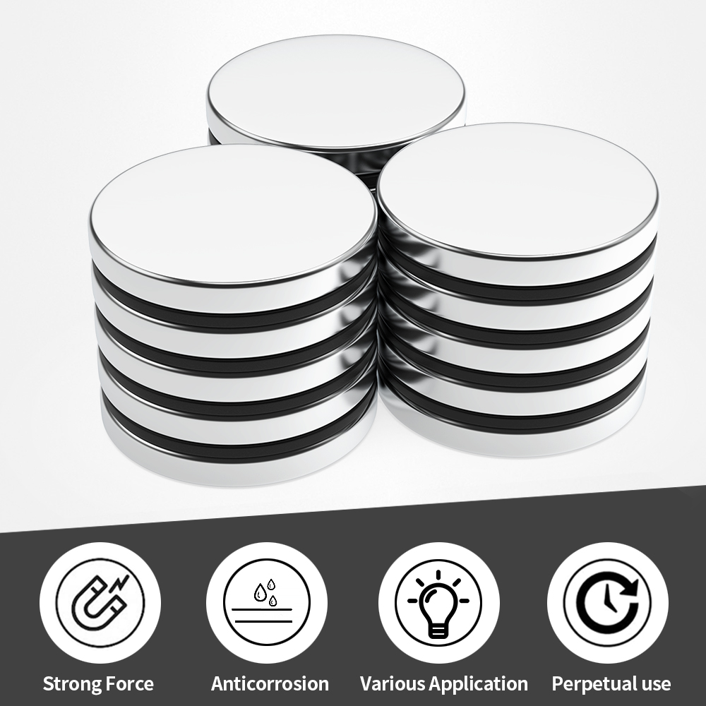 40x5mm Super Strong Round Magnet Powerful Refrigerator Magnets for Fridge, DIY, Building, Scientific, Craft, and Office Magnets
