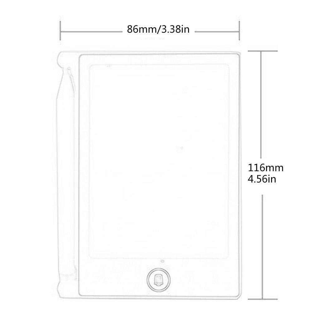 4.4 tommer lcd skrivetablet elektronisk skriveblok lcd-skærm digital grafisk tegnetablet håndskriftsblokke pædagogisk skrift
