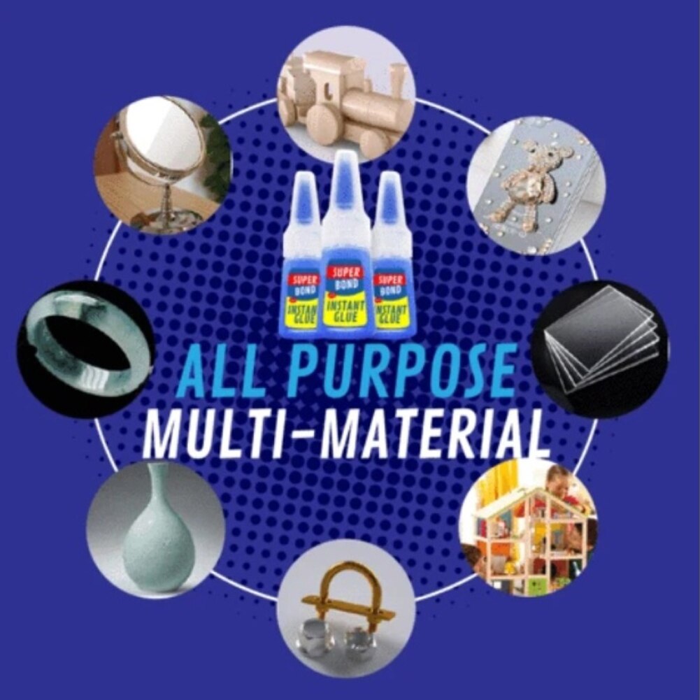20g Multi-purpose Strong Adhesive Super Bonds Instant Glue for Plastic Ceramic Handmade Jewelry Stone Quick Dry Universal Glue