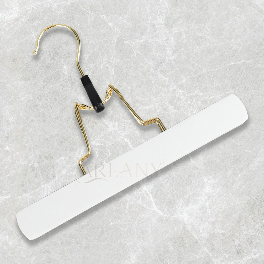 ARLANY Houten haarextensieshanger Dubbelzijdige opslaghouder voor haarstukken Broekhanger voor kleding Broekdrager Pruikhouder: GRIJS