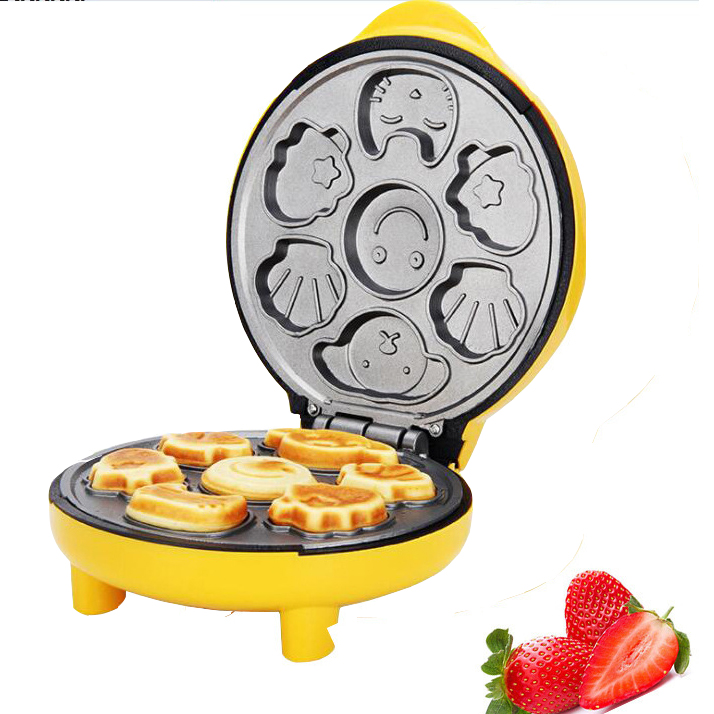 1000W Diy Donut Machine Cake Machine Party Dessert Bakken Pan Elektrische Bakpan Non-stick Dubbelzijdig verwarming 220V Cartoon