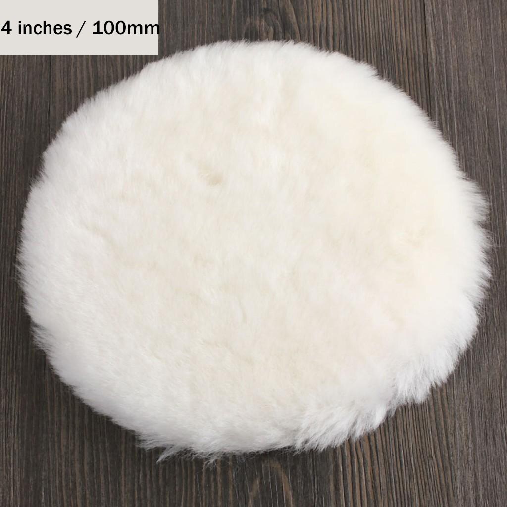 Auto Repair Seal Glaze Beauty Polishing Wheel Wool Ball Self-adhesive Pure Wool Polishing Car Maintenance Tool: Brown