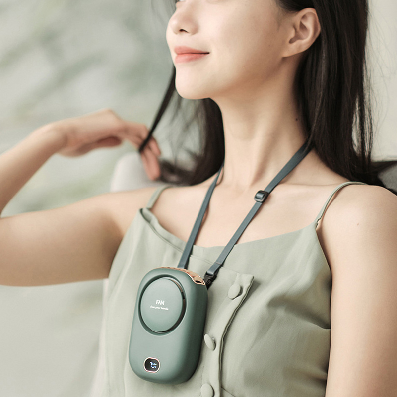 Doki zabawka przenośny kieszonkowy wentylator z wiszącą liną Handheld 3 regulowane USB wentylator ładowalny cichy letni odkryty biuro 2021