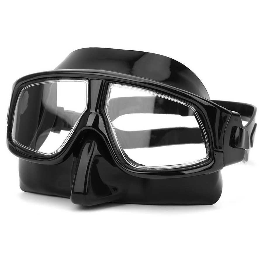 Duikbril Siliconen Duikbril Professionele Waterdichte Snorkelen Scuba Onderwater Anti-Fog Bril Duikuitrusting: Black