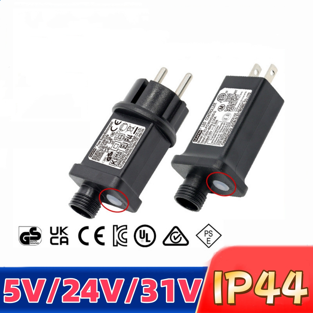 Transformateur 5V 24V 31V, alimentation 6W 3.6W, adapté aux décorations d'équipement LED de noël et d'halloween, prise ue US