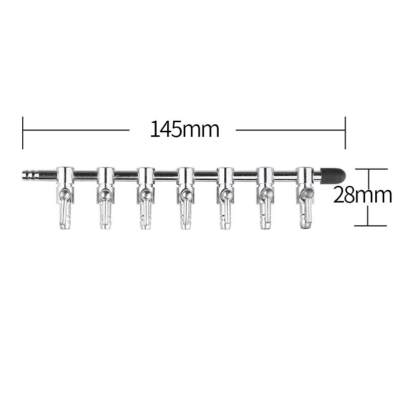 1-8 Way Aquarium Air Splitter Valve Fish Tank Air Pump Flow Splitter Distributor Pump Valve Tap Lever Control Switch Valve: 8