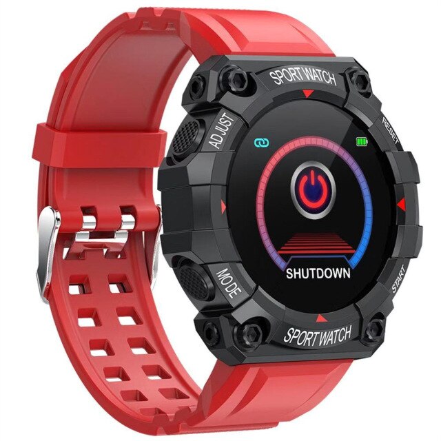 Smart Horloge Bluetooth Bellen Horloges Outdoor Sport Klok Smartwatch Mannen Vrouwen Fitness Tracker Armband: Red