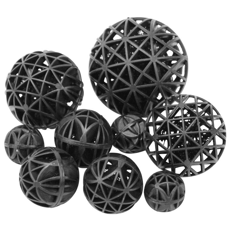 50/100Pcs 16-76mm Aquarium Bio Balls Filter Media Wet/Dry Koi Fish Tank Pond Air Pump Canister Cleaner